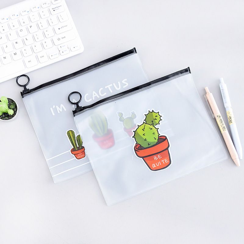 large transparent pencil case