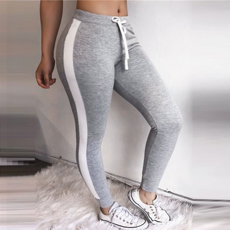 grey ribbed sweatpants
