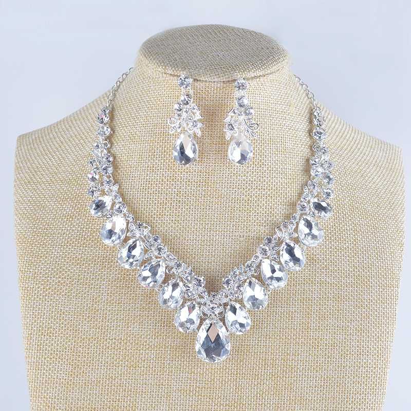 2020 High Quality Wedding Jewelry Sets Bridal Silver