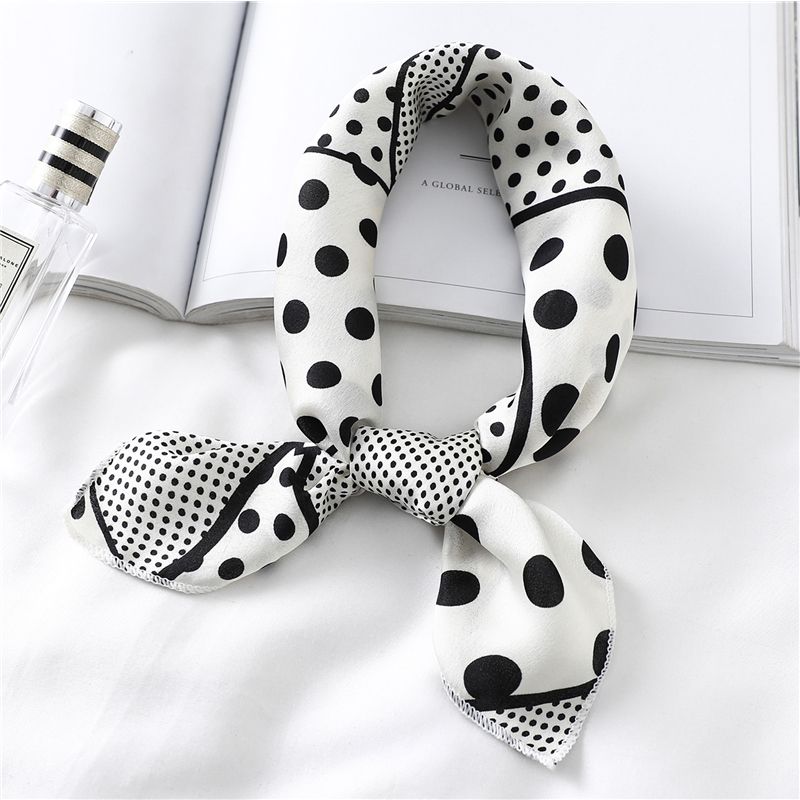 silk square neck scarf
