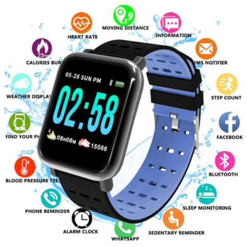 digital smartwatch with touch screen