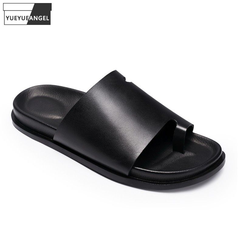 pure leather chappals for men