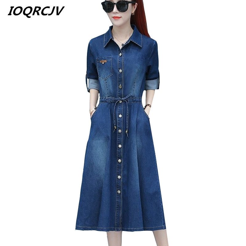womens denim maxi dress