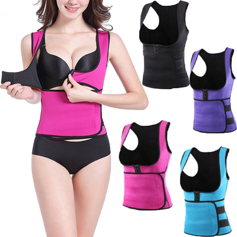 New Women Fajas Sweat Body Shaper Waist Trainer Cincher Corset Belt Shapewear US