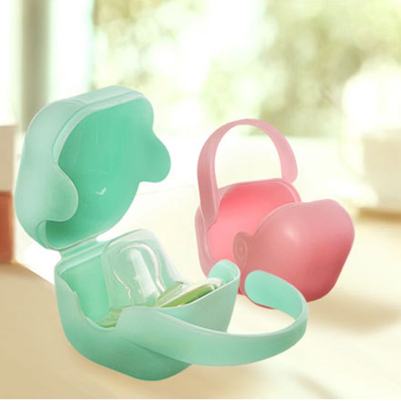 Portable Infant Pacifier Storage Box Large Capacity Pacifier Dust Box Container