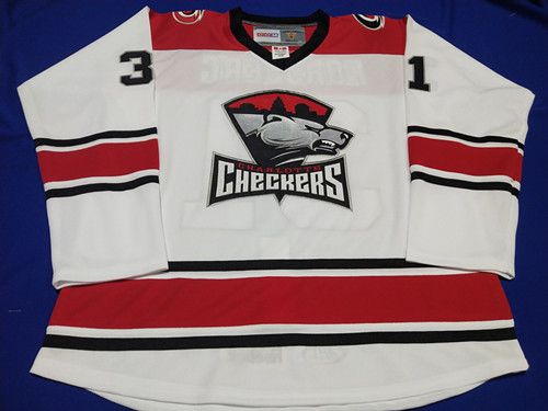 Custom ECHL Charlotte Checkers Mike Bayrack Kenny Roche Blake