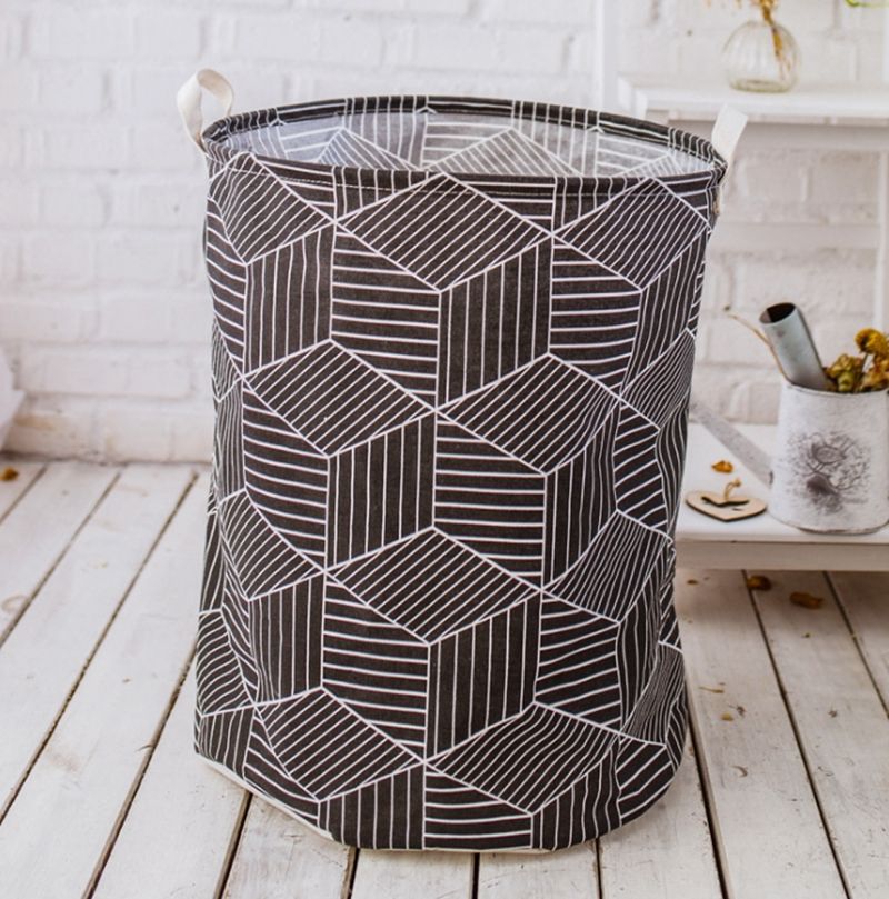 Capacidad Extra Grande Cilíndrico Bolsa de Lino y algodón Revestimiento