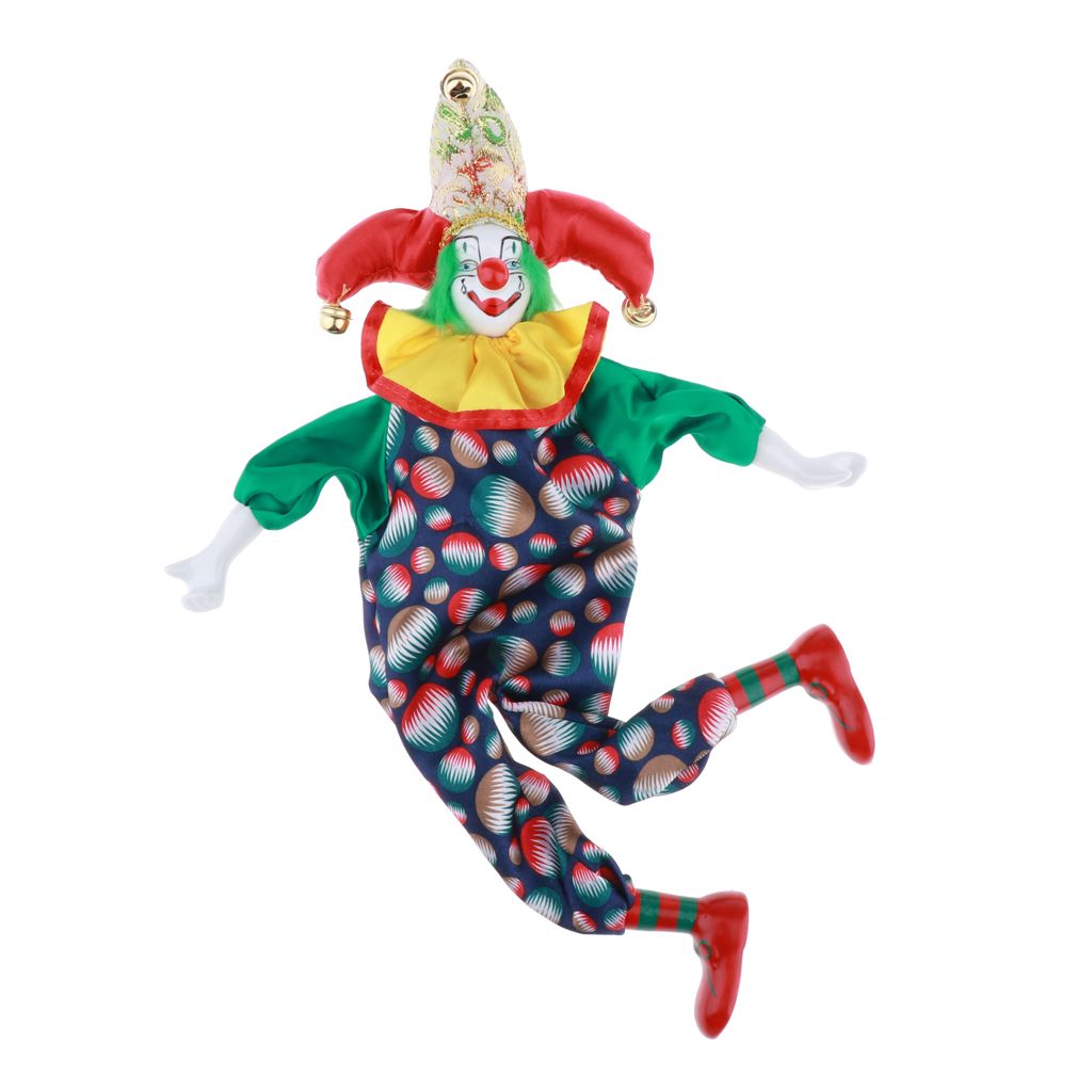 small porcelain clown dolls