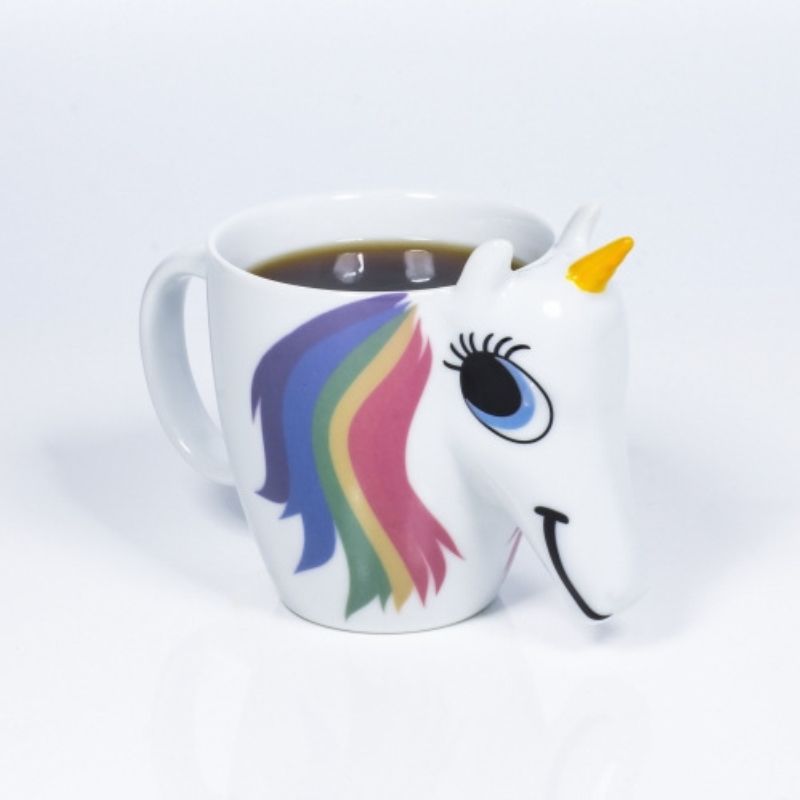 3d Unicorn Color Changing Coffee Cup Creative Unique Animal Shape