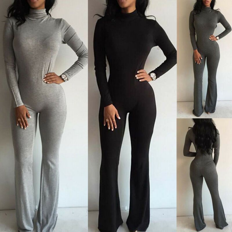 grey bodycon jumpsuit