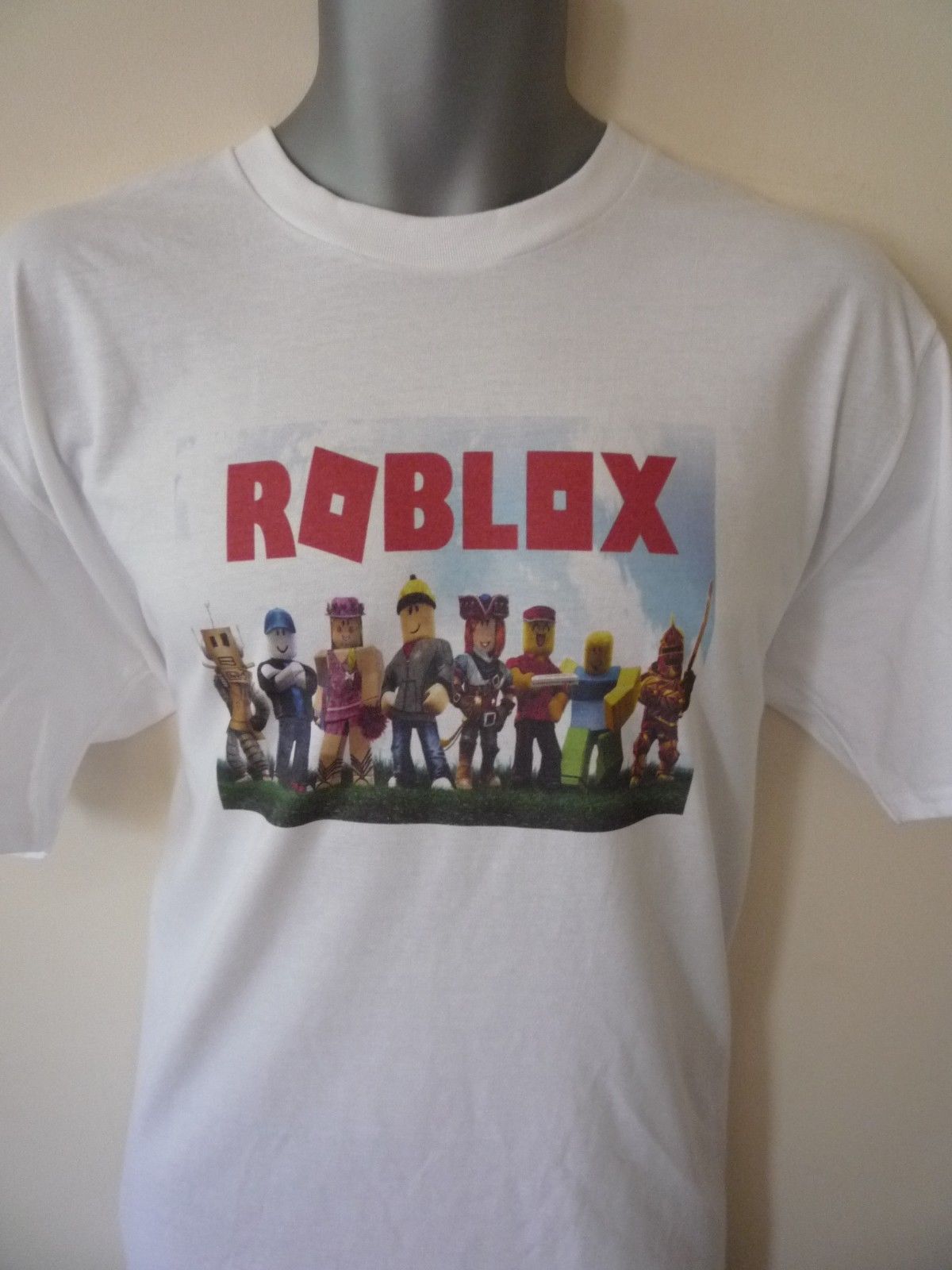 Roblox Character Design T Shirt Gaming Gamer Xbox Boys Girls Adult
