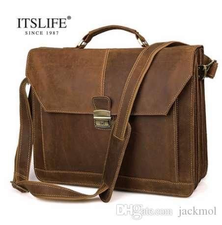 mens leather portfolio bag