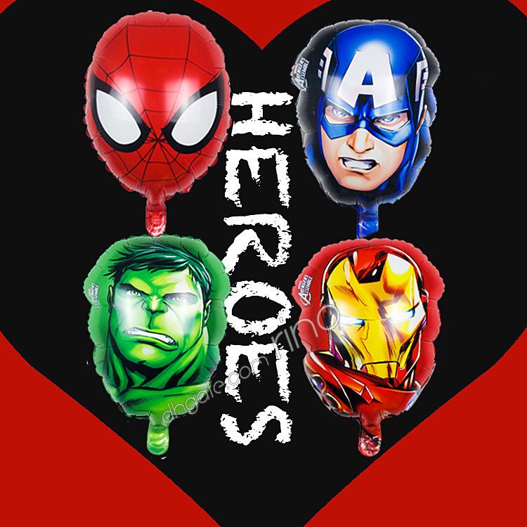satin al avengers marvel sisme dogum gunu partisi balonlar suslemeleri helyum folyo karikatur demir adam kaptan amerika spiderman hulk co tl1 85