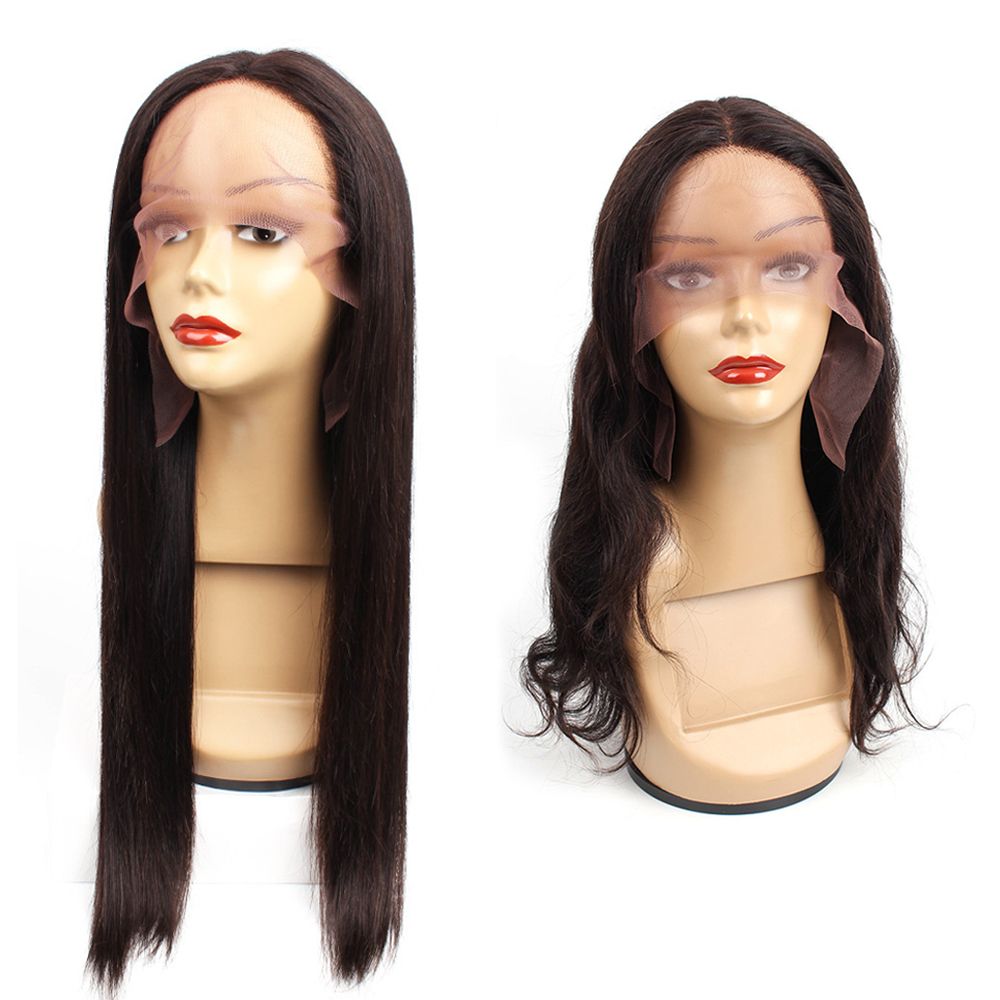 Cheap T Type Lace Front Human Hair Wigs Brazilian Virgin Hair