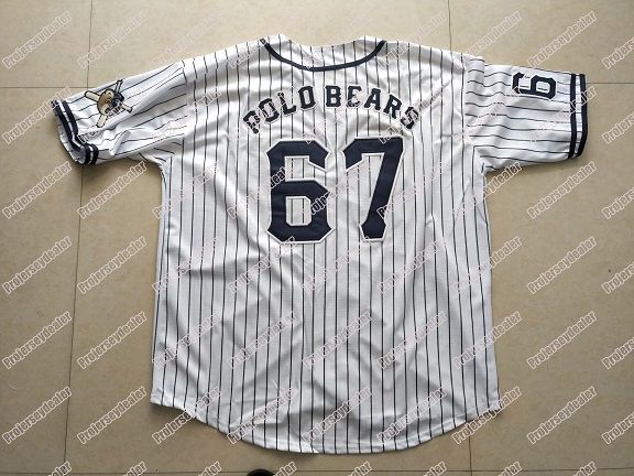 men's polo bear baseball jersey