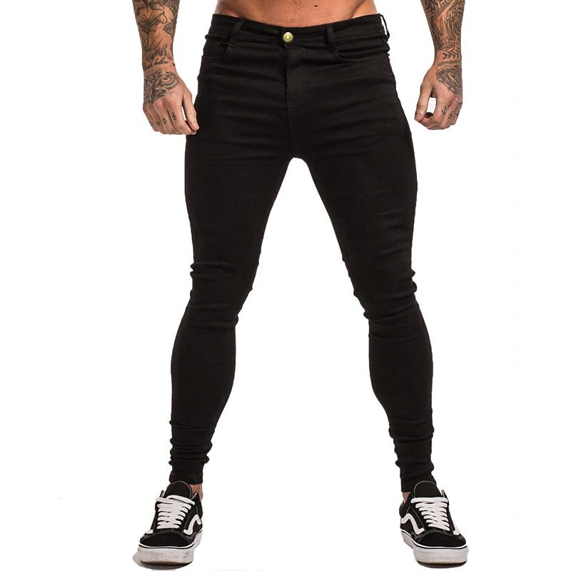 Compra Mens Pantalones Vaqueros Flacos 2019 Super Skinny Jeans Hombres No  Ripped Stretch Pantalones Vaqueros Elásticos De La Cintura Del Tamaño  Grande De Europa Barato | Entrega Rápida Y Calidad | Es.Dhgate
