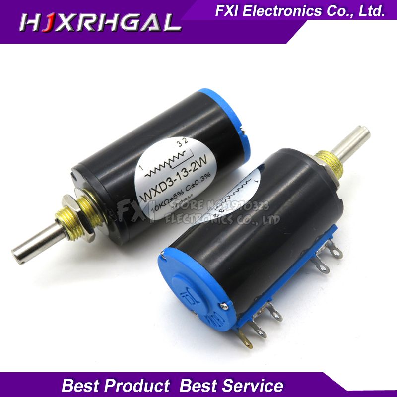 New WXD3-13-2W Rotary Multiturn Wirewound 1K ohm Potentiometer with Knobs