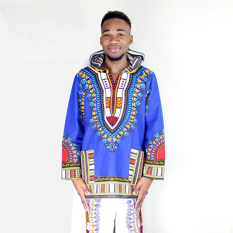 2020 Muslim Hippie Shirt Clothing Mens Dashiki Pure Cotton African