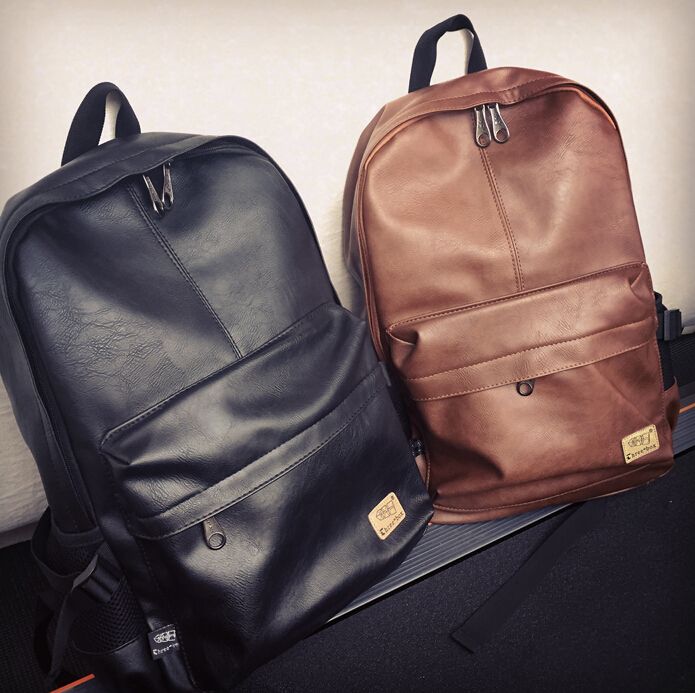 mens leather designer backpack