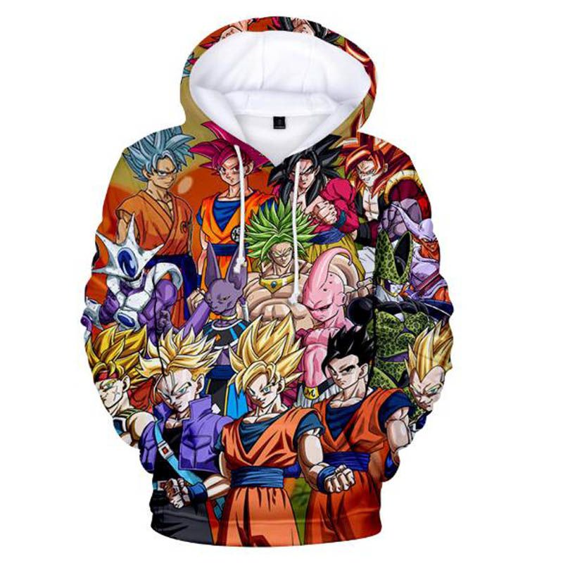 Dragon Ball Super -Broly moda sudaderas con capucha Hombres / Mujeres animado con capucha