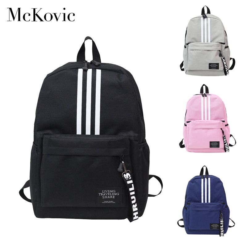 McKovie 2019 Mochila Moda para Mujer Mujer Hombre Bolso de de la lona para