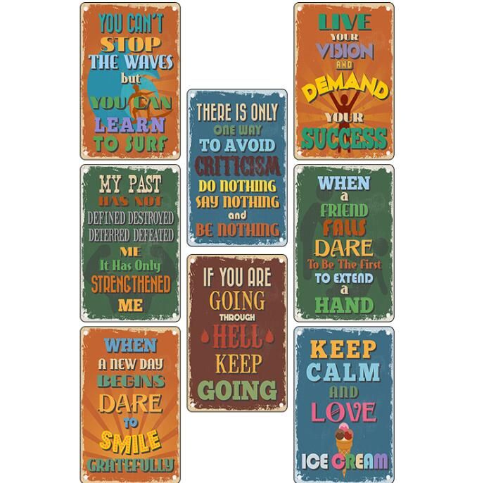 Man Cave Rules Beer Bar Metal Tin Sign Garage Wall Decor Poster