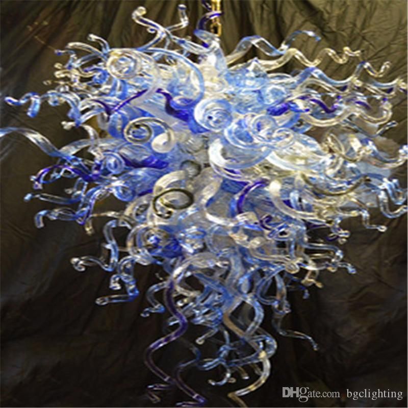 funky chandelier with colored glass