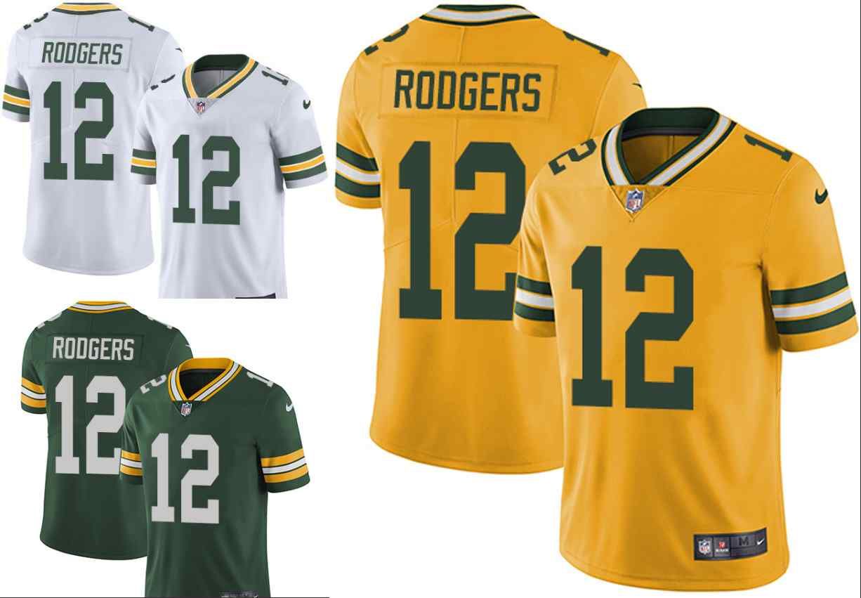 aaron rodgers yellow jersey