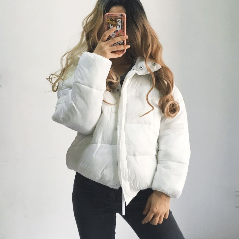 agitación cálmese Barricada Chaqueta de invierno parkas 2018 otoño mujer Corto abajo chaqueta blanca suelta gruesa capa pan ropa agitación cálmese Barricada Chaqueta de invierno parkas 2018 otoño mujer Corto abajo chaqueta blanca suelta gruesa capa pan ropa