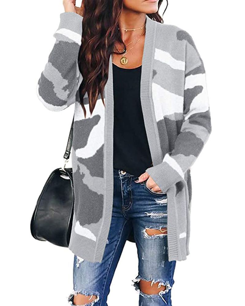camo sweater womens