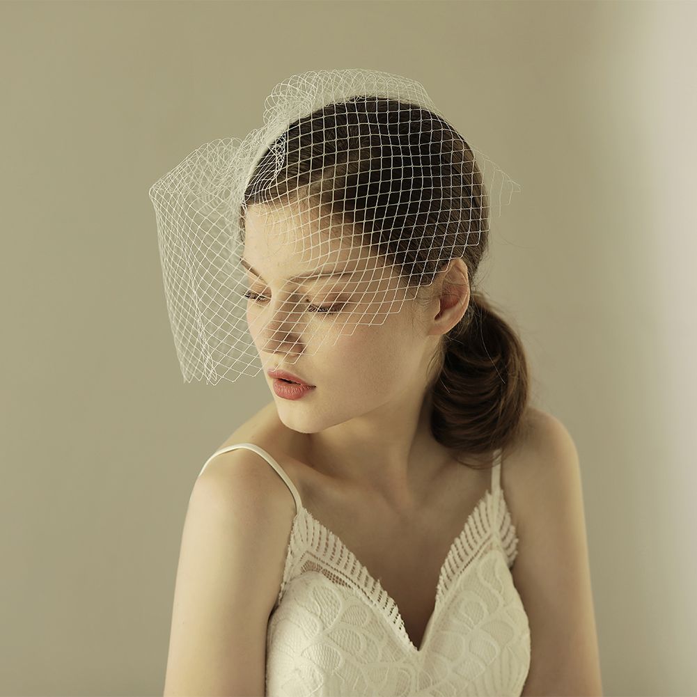 Vintage Birdcage Wedding Veils Blusher Wedding Hair Pieces Plain
