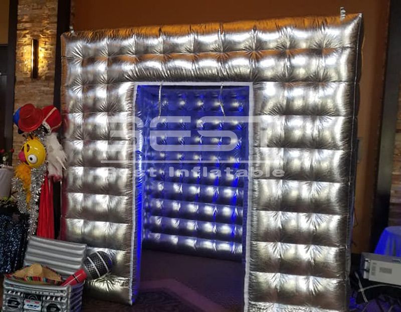 Satin Al Sahne Parti Olay Dekorasyon Dugun Sicak Satis Sisme Photo Booth Icin Toptan Sisme Gumus Tasinabilir Dugun Fotograf Kabini Tl3 138 16 Dhgate Comda