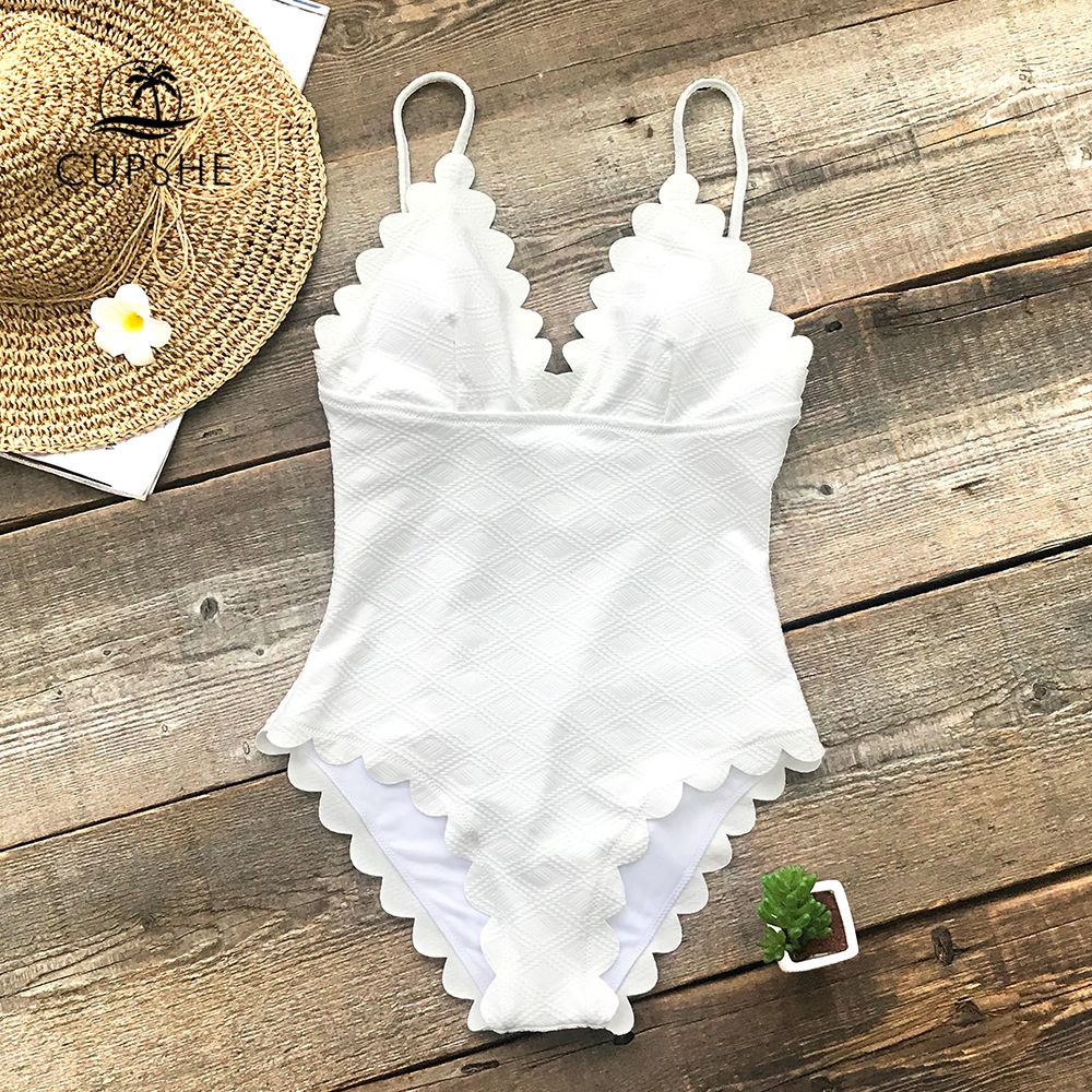 cupshe white one piece