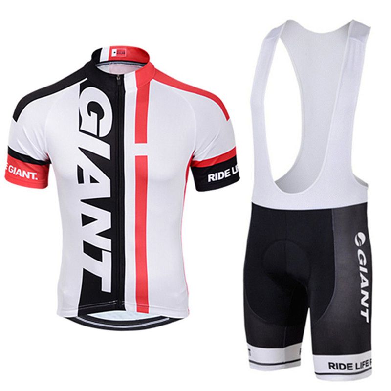 2019 Giant Pro Team New Short Sleeves Jersey (Bib) Shorts Sets Racing Bicycle Maillot Ciclismo