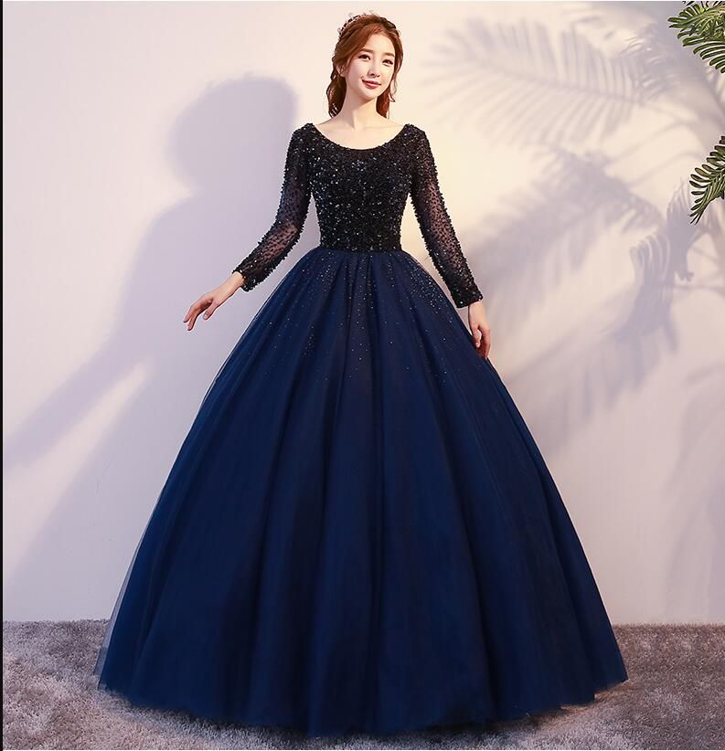 Midnight Blue Dresses For Teenagers