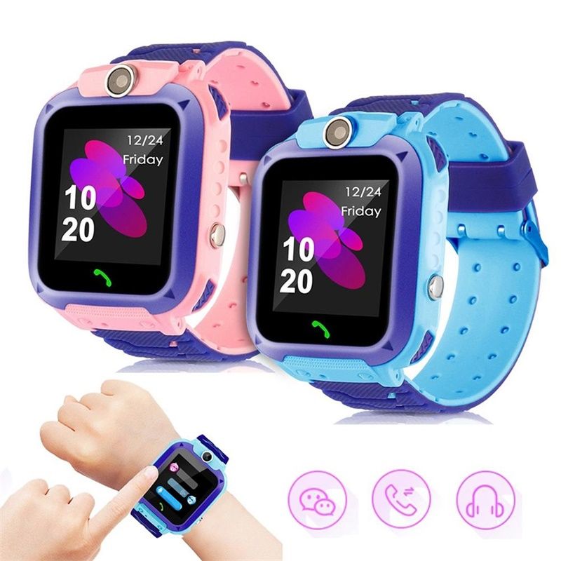 Q12 Kids Smart Watch Sos Phone Watch Smartwatch Kids 2g Sim Card Smart  Phone Ip67 Waterproof Children's Smart Watch Gift Clock - Smart Watches -  AliExpress