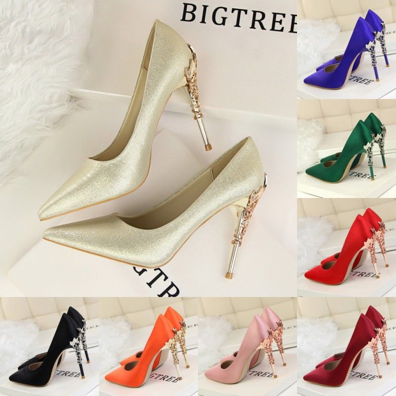 2019 New Women Designer Shoes Comfortable Wedding Bridal Shoes High
