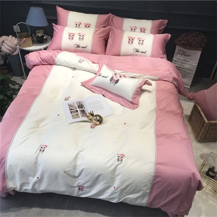 pink childrens bedding