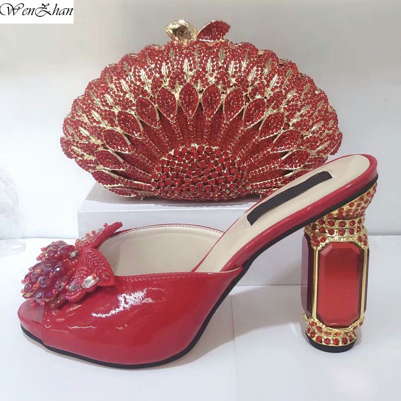 nude shoes and clutch bag