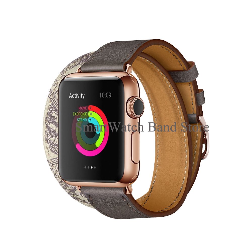 leather apple watch band 38mm rose gold