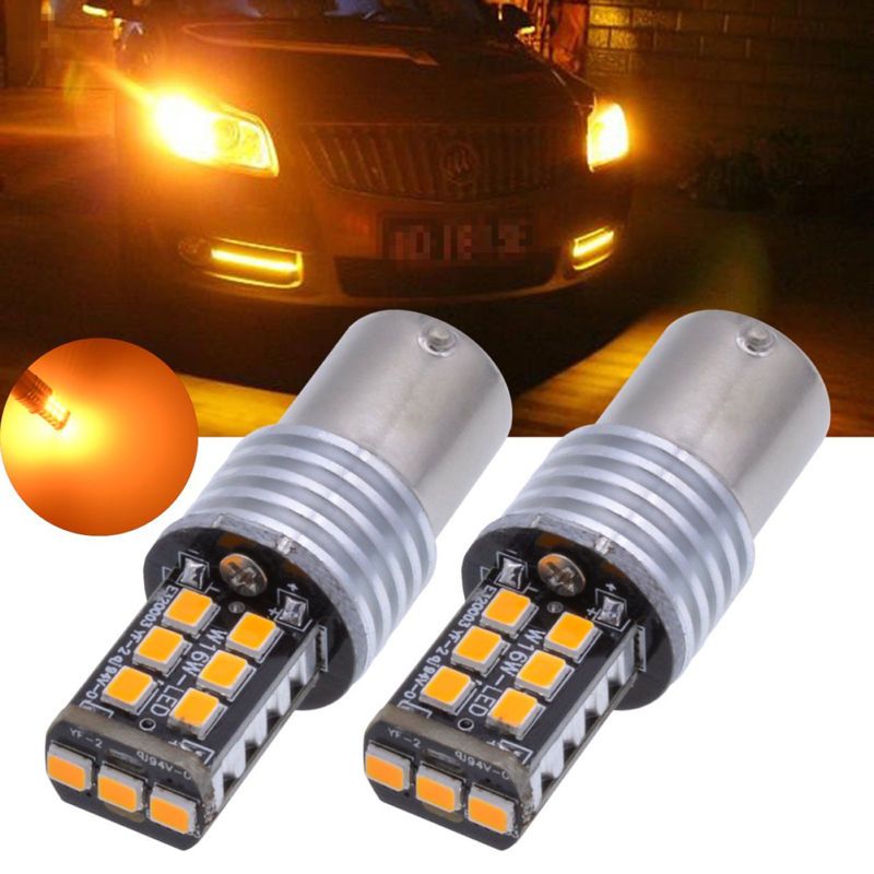 2x P21W 1156 Ba15s REVERSE LED CANBUS ERROR FREE WHITE LIGHTS
