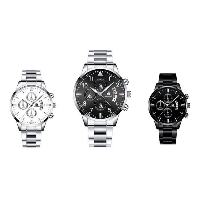 Acquistare SHAARMS Uomini Militare Sport Watch Di Lusso Dellacciaio  Inossidabile Del Quarzo Della Fascia Orologi Da Polso Fashion Business  Relogio Masculino SA6060 LY191226 Economico | Consegna Veloce E Qualità |  It.Dhgate
