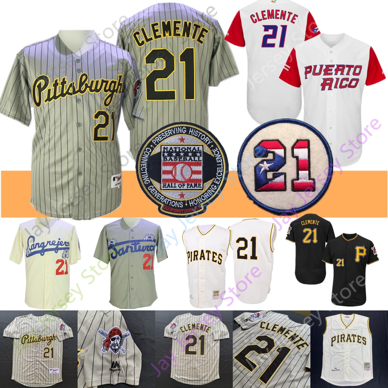 roberto clemente puerto rico jersey