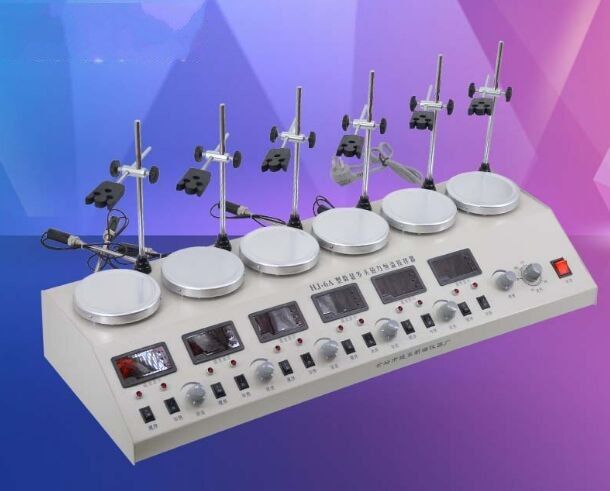 6 Heads Multi unit units Digital Thermostatic Magnetic Stirrer Hotplate mixer 