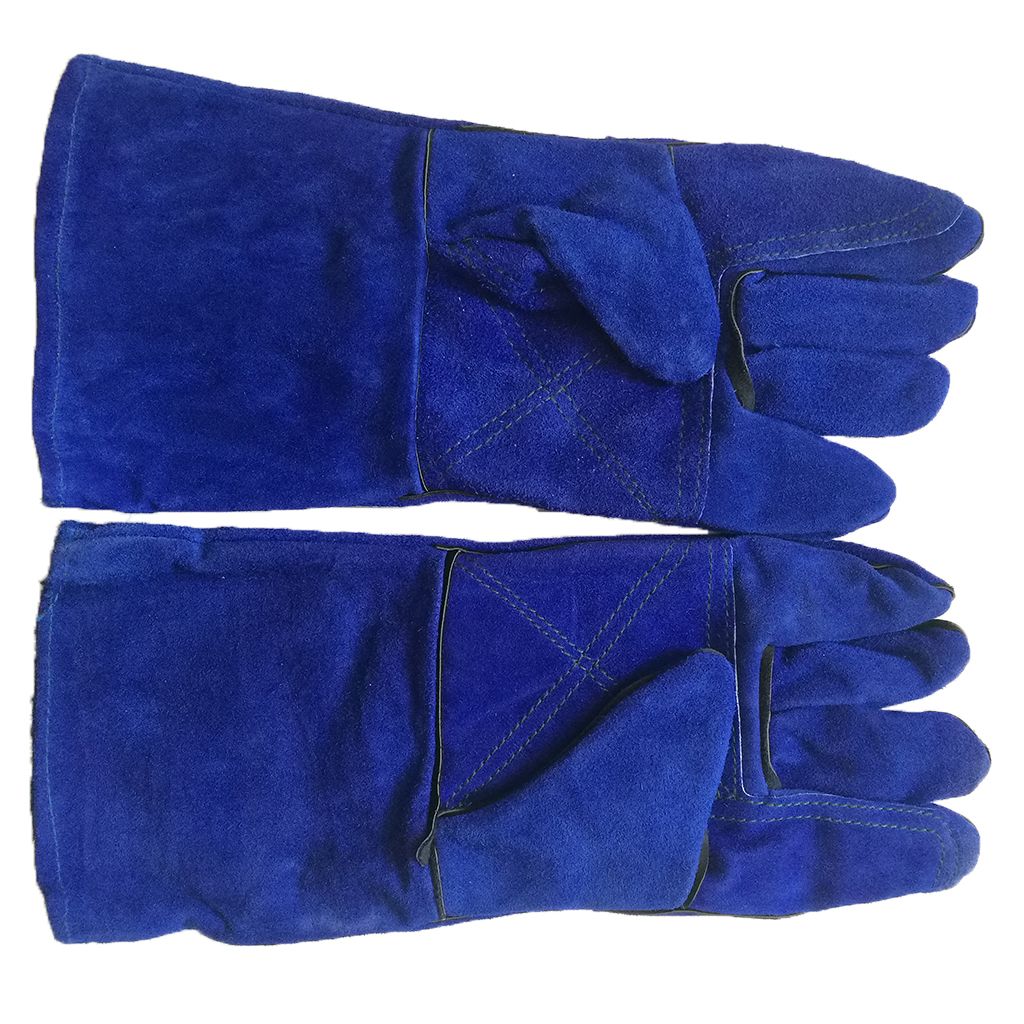 2020 Welding Gloves Cowhide Leather Heat Resistant BBQ Oven Gloves, 13.