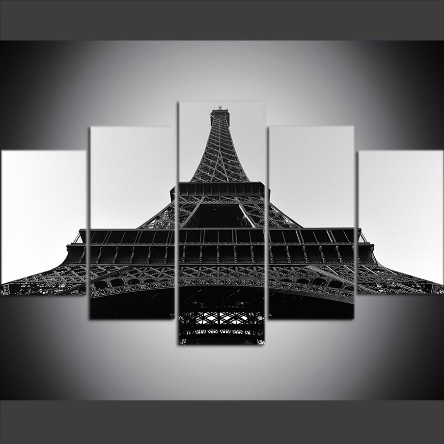2020 Large Size Canvas Wall Art Pictures Creative Paris Eiffel Tower Poster Art Print Oil Painting For Living Room Decor From Home Textiles 14 94 Dhgate Com