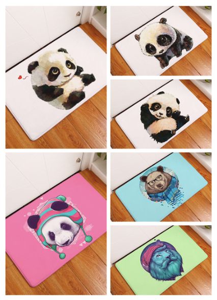 Panda Bear Lion Cartoon Doormat Bath Kitchen Carpet Decorative Anti Slip Mats Room Car Floor Bar Rugs Door Home Decor Gift Buy Carpet Tiles White Carpet Texture From Candide 4 49 Dhgate Com