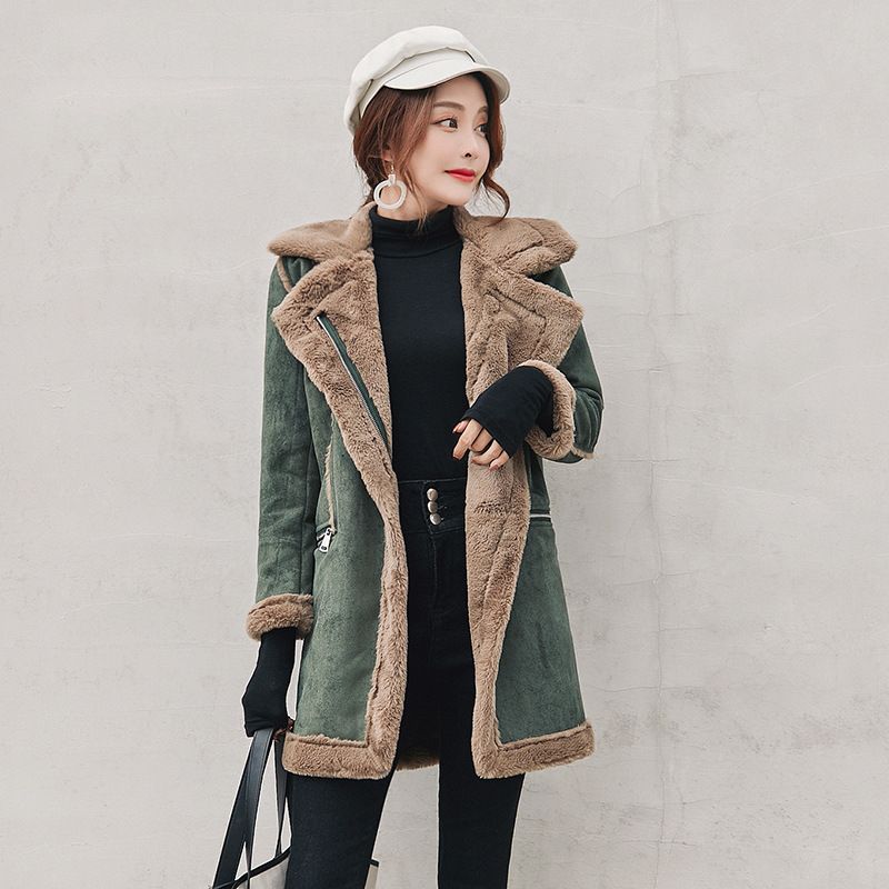 suede jacket with sheepskin lining