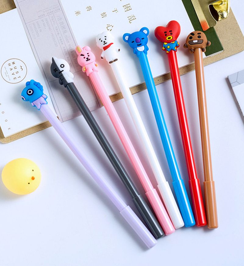 Material de Oficina Escuela Cabeza de dibujos animados Plumas Gel Pen Partido estudiante de la novedad Material de Oficina Escuela Cabeza de dibujos animados Plumas Gel Pen Partido estudiante de la novedad