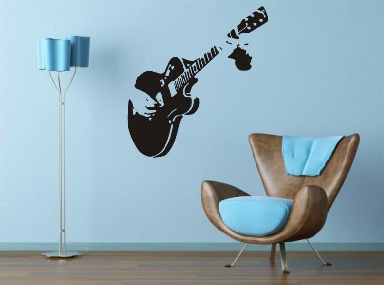 Wall Stickers Beautiful Guitar Al Instrument Home Decor Art Mural Vinyl Decal Interior Design Bedroom Sticker From Shouya2018 8 33 Dhgate Com - Guitar Wall Art Stickers Wall Stickers Beautiful Guitar Al Instrument Home Decor Art Mural Vinyl Decal Interior Design Bedroom Sticker From Shouya2018 8 33 Dhgate Com - Guitar Wall Art Stickers